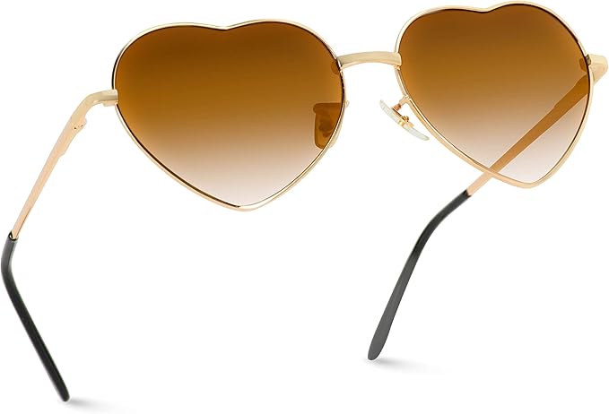 heart shaped sunglasses mirror