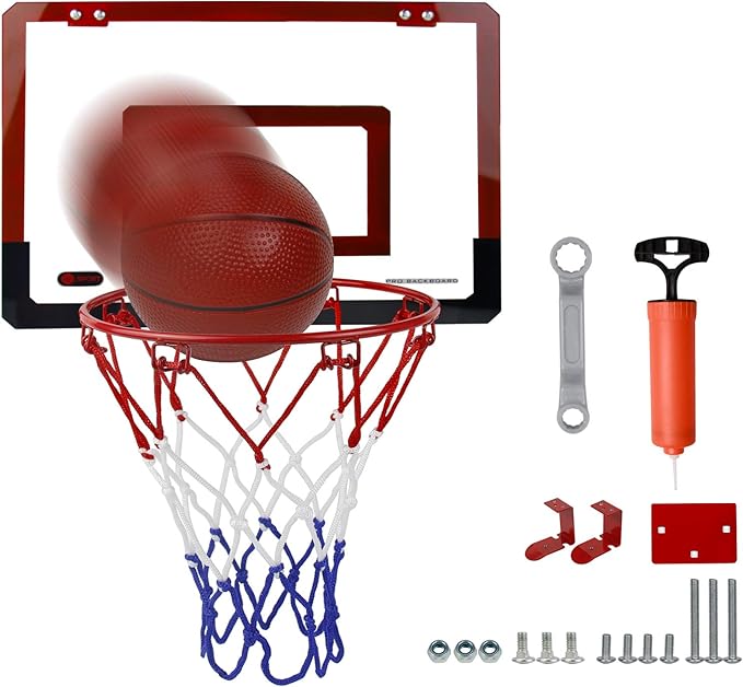 Basketball Hoop Indoor Kids GamesBasketball Net and Hoop Backboard Set