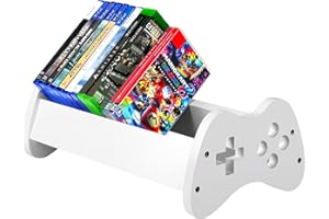 Alyoen Video Game Storage, Organizer Stand Fits up to 32 Games, Video Game Shelf for PS5 PS4 PS3 Game Case Storage, PS5 Game Holder Game Box Display Stan