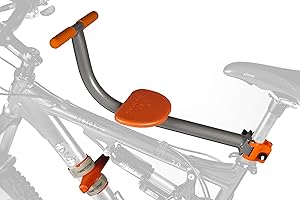 TYKE TOTER Kids Ride Tyketoter The Original Front-Mount Child Bike Seat - Portable Tool-Free Quick-Release Attachment for Age 2-5