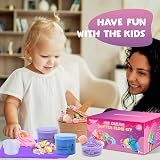 Kilpkonn 12 Pack Butter Slime Kit with Ice Cream Accessories and Mat view 3