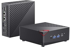 ACEMAGICIAN Mini Gaming PC, AMD Ryzen 7 5700U Dual Channel Mini PC 32GB DDR4 512GB SSD, Mini Desktop Computers Support 4K@60Hz Triple Display/WiFi6/BT5.2/Gaming/Office/Home
