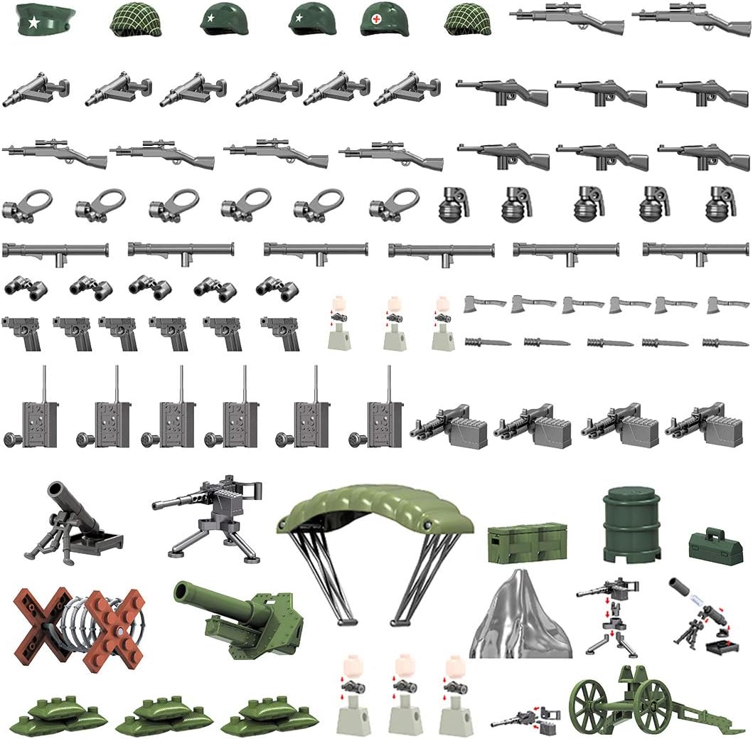 PARIO Custom Weapons Set for SWAT Team Minifigures, Compatible With LEGO