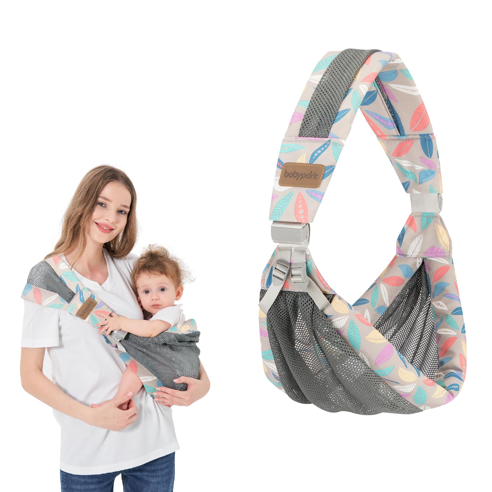 Photo 1 of Huifen Adjustable One Shoulder Baby Carrier for Infant, Lightweight Breathable Mesh Baby Hip Carrier Portable Baby Carrier Sling for Newborn to Toddler Girl and Boy 6-40 lbs (Blue)