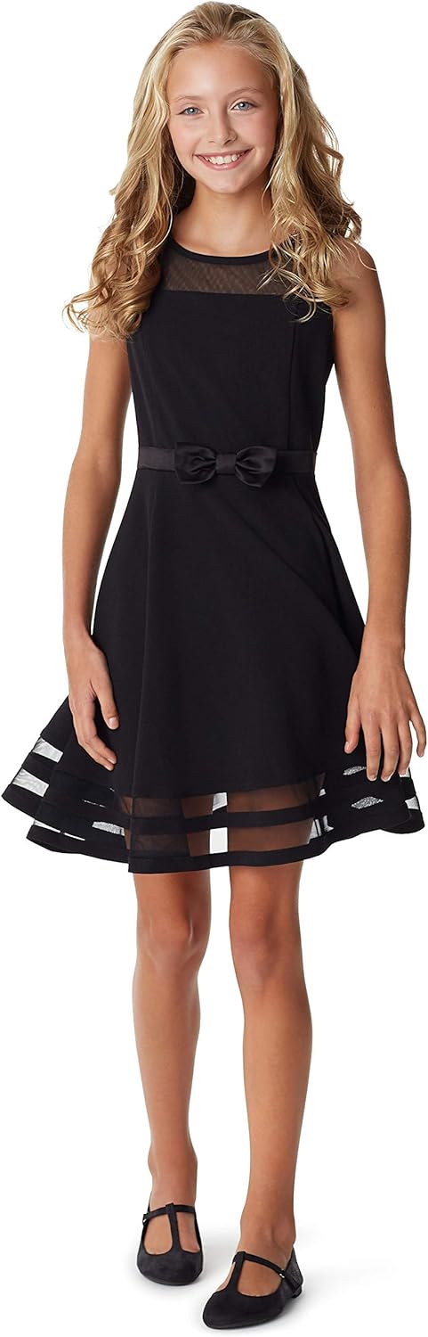 Calvin Klein Girls' Sleeveless Party Dress: Clothing