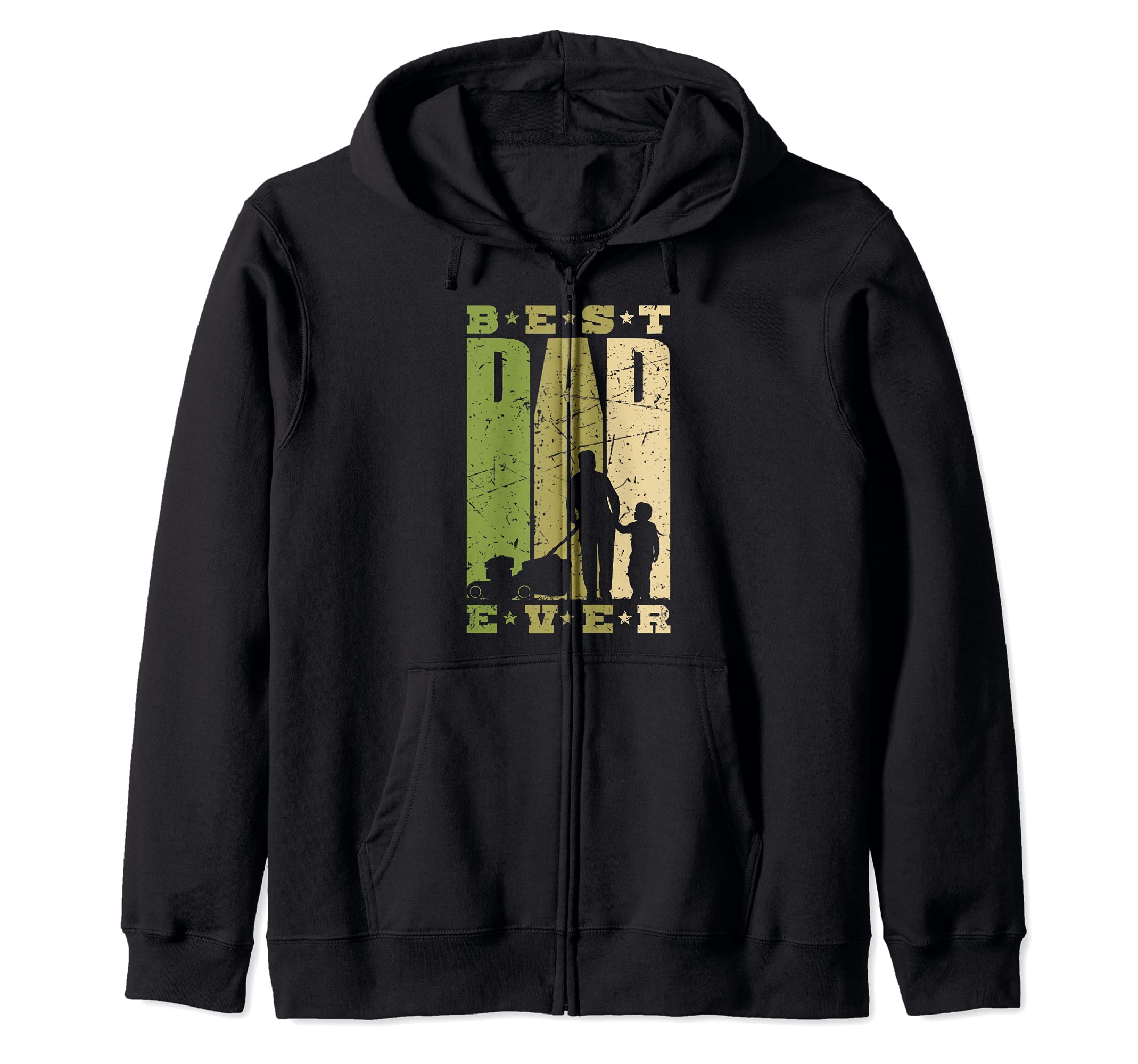 Best Dad Ever Dad and Son for Hobby Gardeners Gardening Zip Hoodie