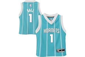OUTERSTUFF LaMelo Ball Charlotte Hornets NBA Boys Kids 4-7 Teal Icon Edition Player Jersey