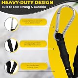 TIJAR 60" Heavy Duty Bungee Cord with Carabiner Clips - Strong Tie Down Strap view 6