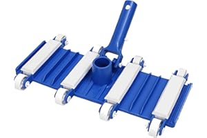 Zhengjiake Pool Vacuum Head with Wheels,14" Heavy Duty Head, Pool Cleaner Vac Head, Flexible Swimming Pool Vacuum Head with Swivel