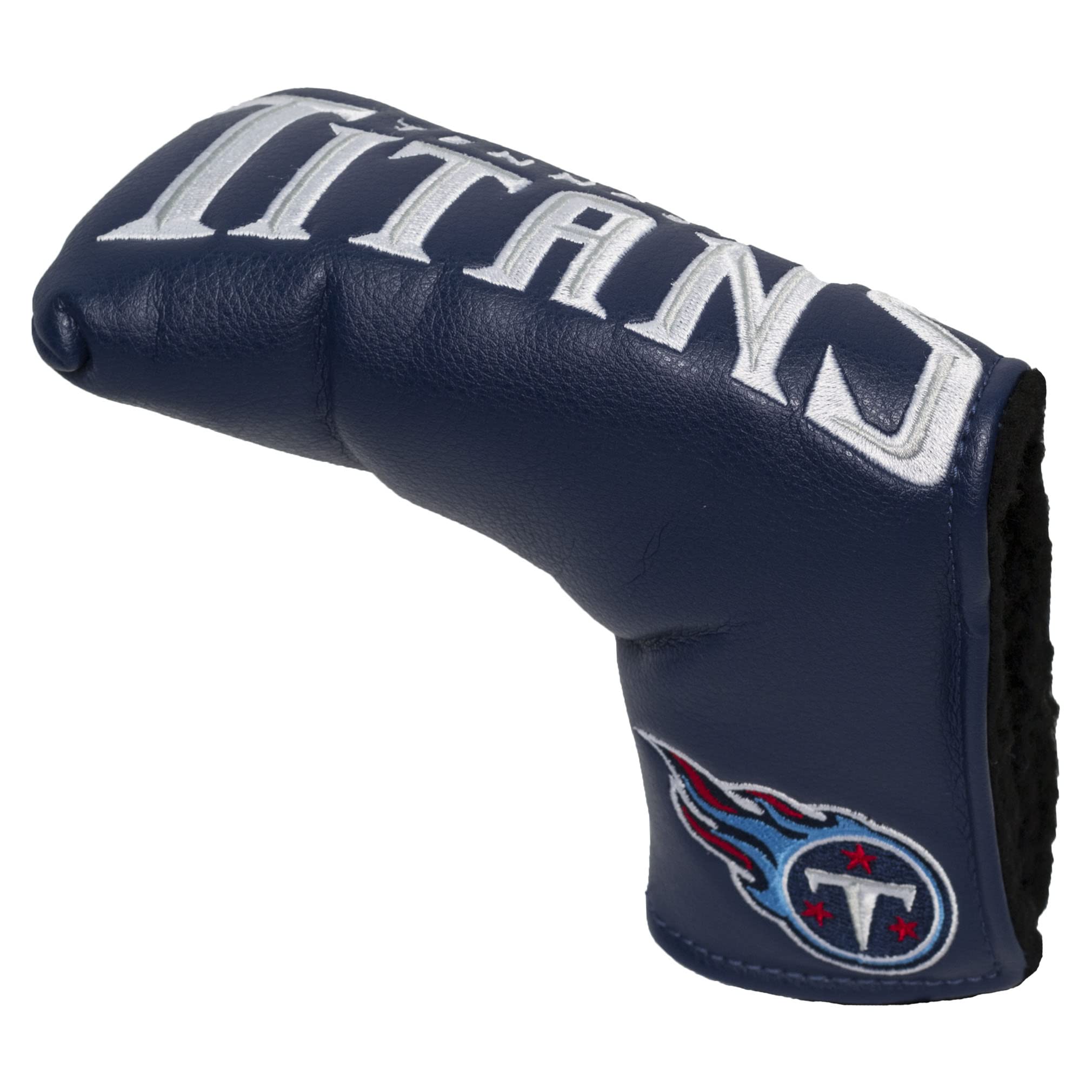 Team Golf NFL Tennessee Titans Vintage Blade Putter Cover Golf Club Vintage Blade Putter Headcover, Form Fitting Design, Fits Scotty Cameron, Taylormade, Odyssey, Titleist, Ping, Callaway