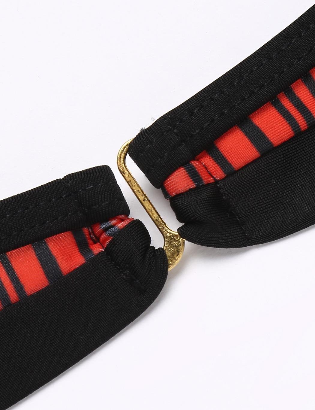 Goldenfox Women Sexy Adjustable Spaghetti Strap Print Beach Swimwear Bikini Set Swimsuit Sets