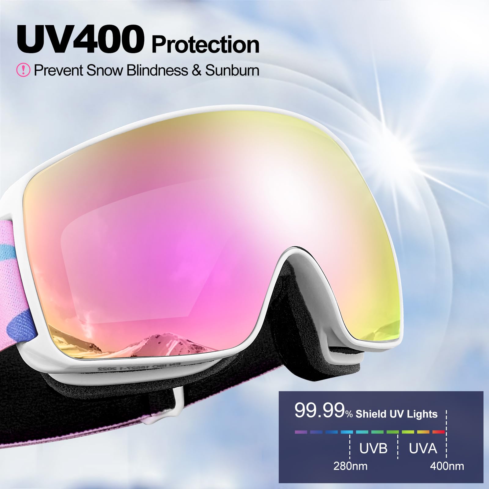 Odoland Kids Ski Goggles