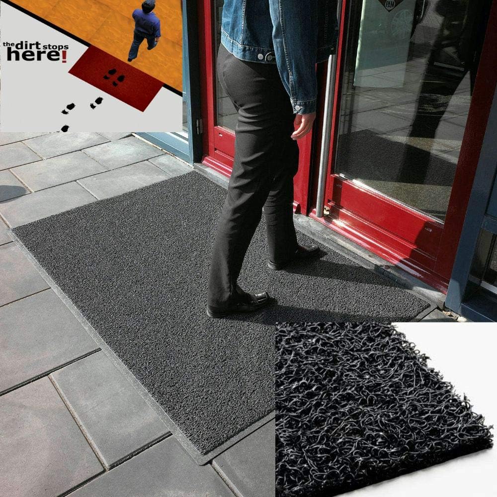 Nicoman Dirt-Trapper Barrier Door Mat Heavy Duty Outdoor Indoor Floor Matt(60x40cm,Black), 60 x 60 cm (Rectangular) - Image 5