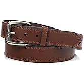 ARIAT Men's Triple Row Stitch Leather Work Belt with Removable Roller Buckle