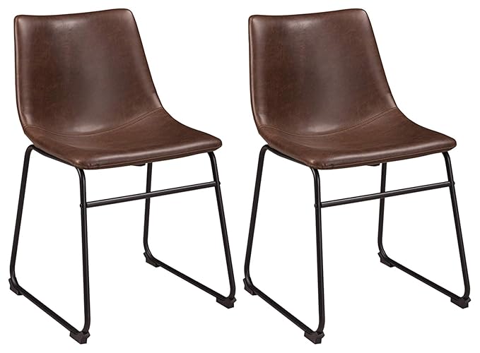 Ashley Furniture Signature Design Centiar Dining Chairs Set of 2 Mid Century Modern Style