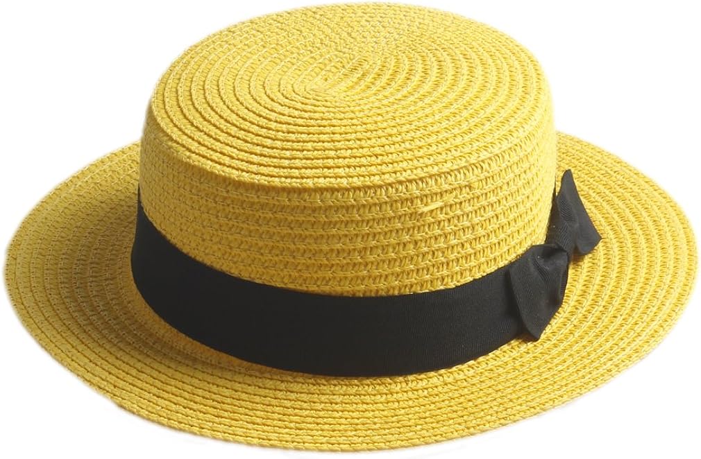 flat round hat
