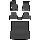 Binmotor-for BMW I4 2022-2025 All Weather Car Floor Mats and Cargo Liner Set (eDrive35 | eDrive40 | xDrive40 | M50), 2 Rows with Cargo Mat TPE Floor Liners for BMW I4 Accessories-Black