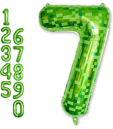 Riesiger Grüner Zahlenballon „7“, 40 Zoll (ca. 100 Cm) – Wiederverwendbar, Perfekt Für Geburtstage & Feiern