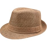 Classic Fedora Hat for Men Women Short Brim Panama Summer Beach Hat Accessories