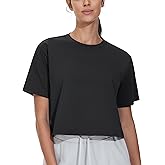 Dragon Fit Workout Crop Tops for Women Short Sleeve Athletic T-Shirt Casual Running Yoga Tops