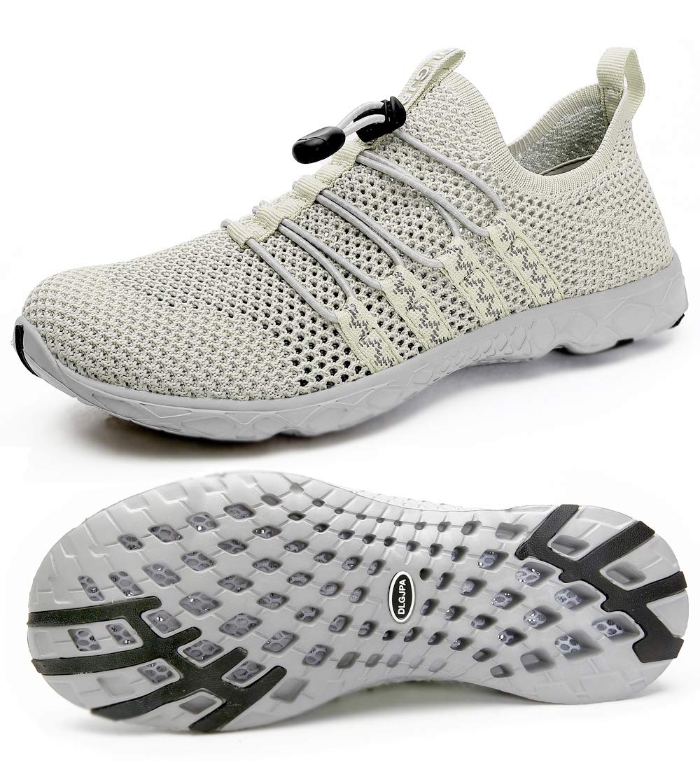 Photo 1 of DLGJPA Women's Quick Drying Water Shoes for Beach or Water Sports Lightweight Slip On Walking Shoes Apricot