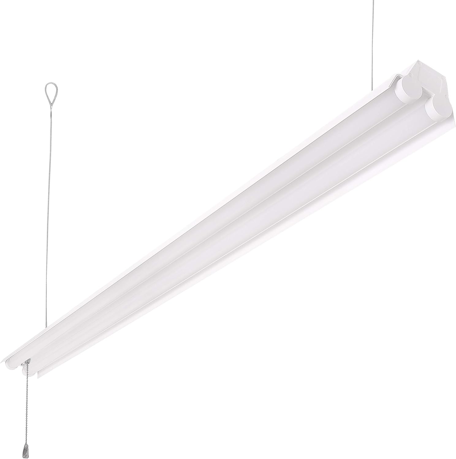 Amazon Com Hyper Tough 4 Foot 5000 Lumen Led Shop Light White 2 Pack Home Improvement