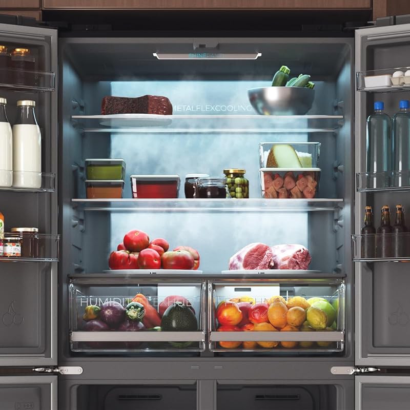 Réfrigérateur Américain 4 Portes Bolero CoolMarket 4D 503 Black