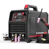 YESWELDER 200A AC/DC Aluminum Tig Welder TIG-200P ACDC TIG Welding Machine | Large LED Display with Pulse Digital Inverter STICK/TIG 110/220V Dual Voltage