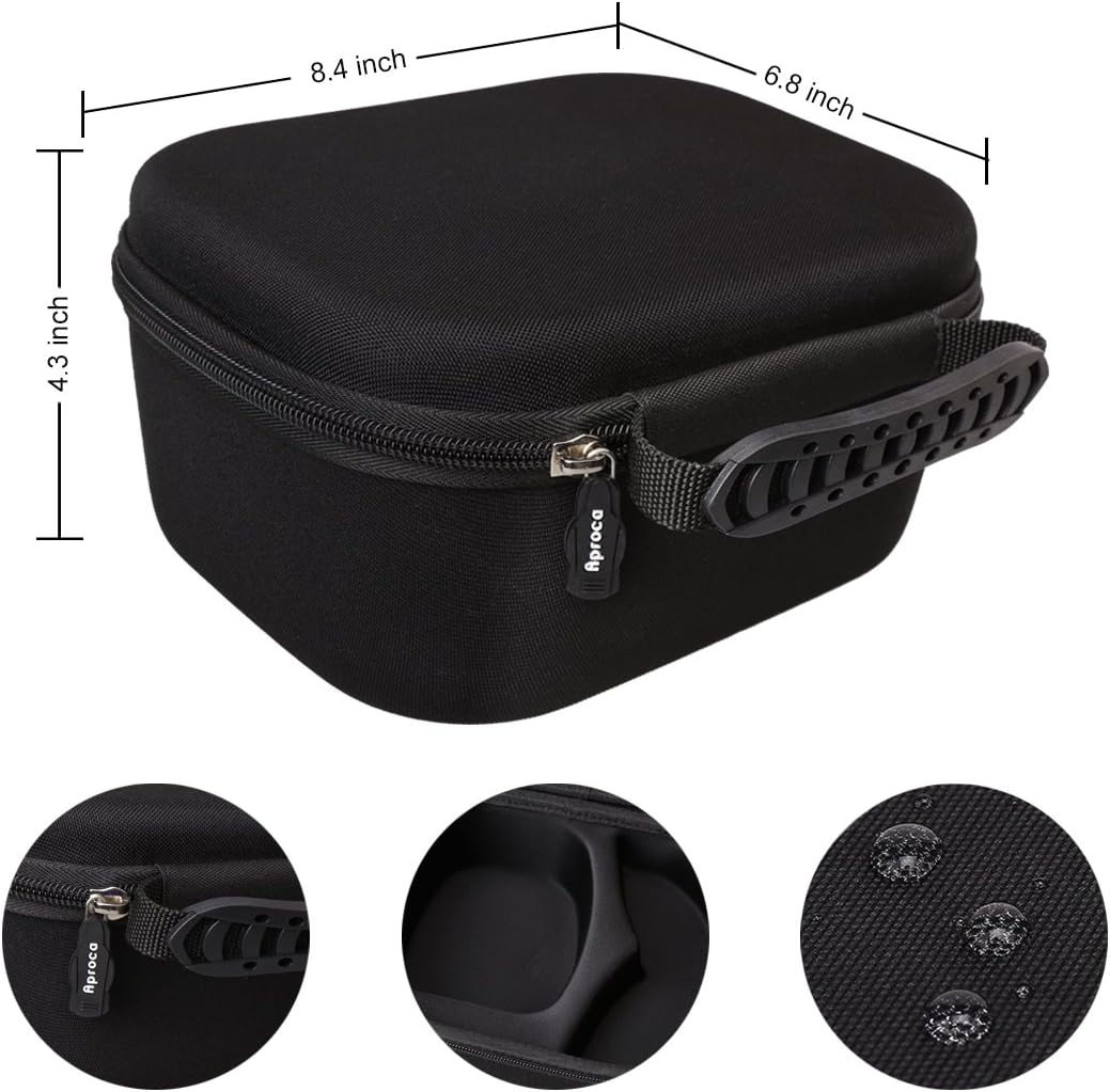 Aproca Hard Storage Travel Case Compatible with Howard Leight by Honeywell Impact Sport Sound Amplification Electronic Shooting Earmuff and Genesis Sharp-Shooter Safety Eyewear Glasses(black): Electronics