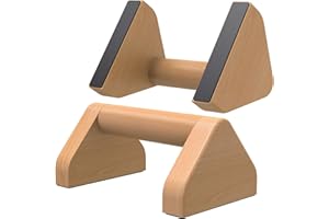 Kipika Heavy Duty Parallettes Bars - Anti-Slip Soft Grips Push Up Bars for Calisthenics, Handstand Training, Dips - Home Gym 