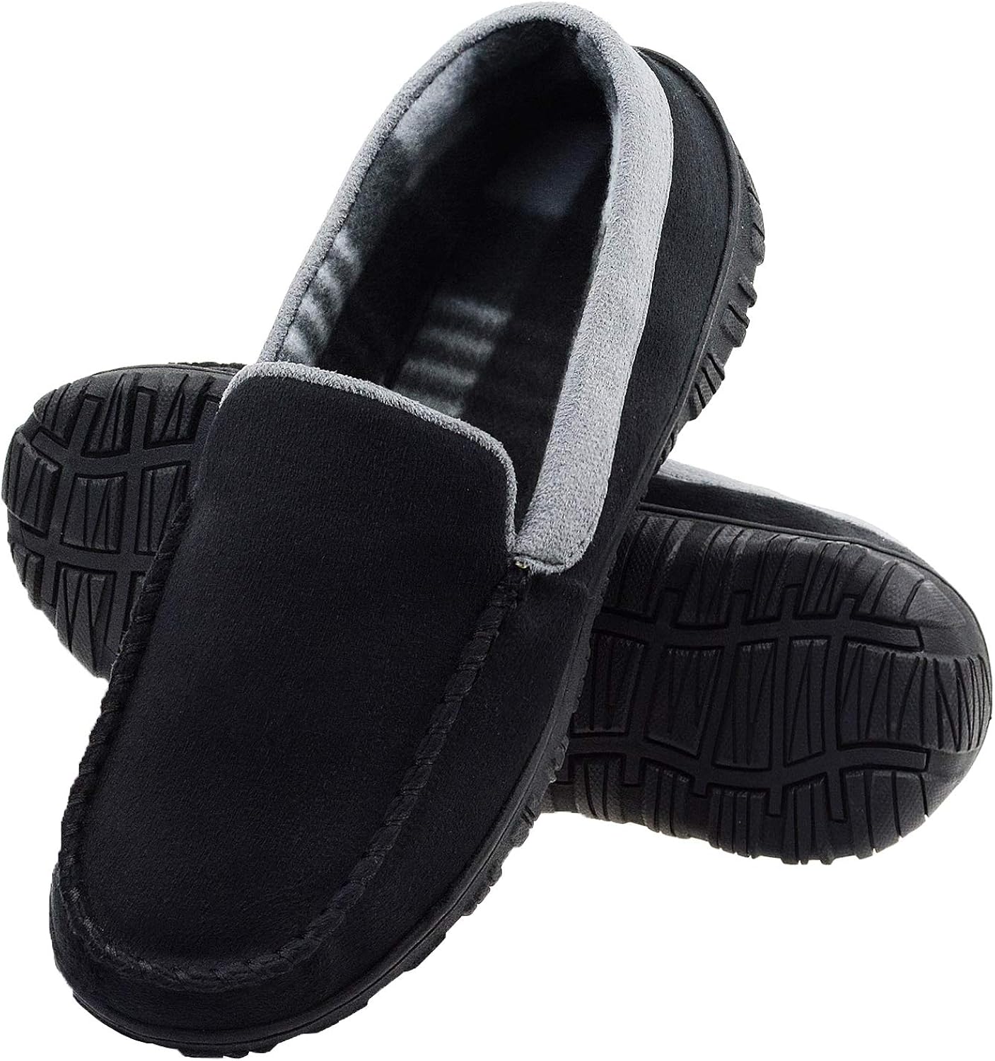 mens moccasin bedroom slippers