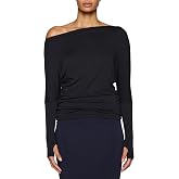 Bleusalt The Cindy Top | Women's Elegant Boatneck Long Sleeve Shirt | Soft Modal Stretch Base Layer