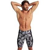 ARENA Puzzled Athletic Swim Jammers for Men Competitive Racing, Training, Quick Dry, Compression, Chlorine Resistant Swimsuit