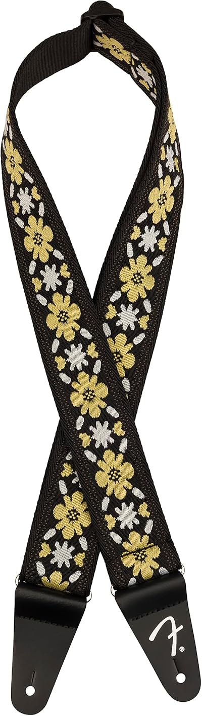 Fender Pasadena Woven Guitar Strap Yellow Clover