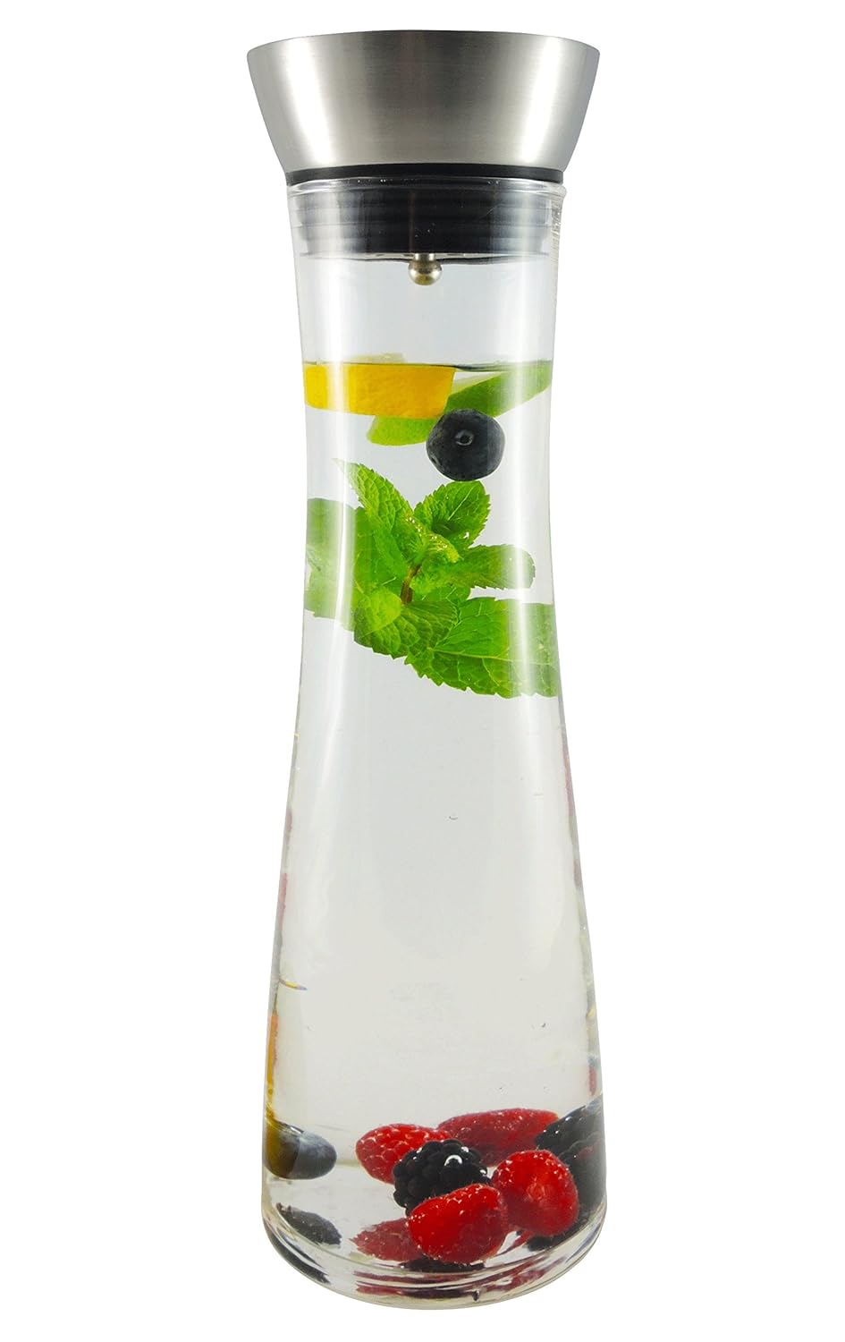 Glaskaraffe, Wasserkaraffe, Glasflasche | mit Deckel ...