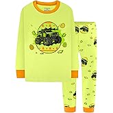 DAUGHTER QUEEN Boys Pajamas 4 Pieces Long Set 100% Cotton Sleepwear Size 18 Months-12 Years