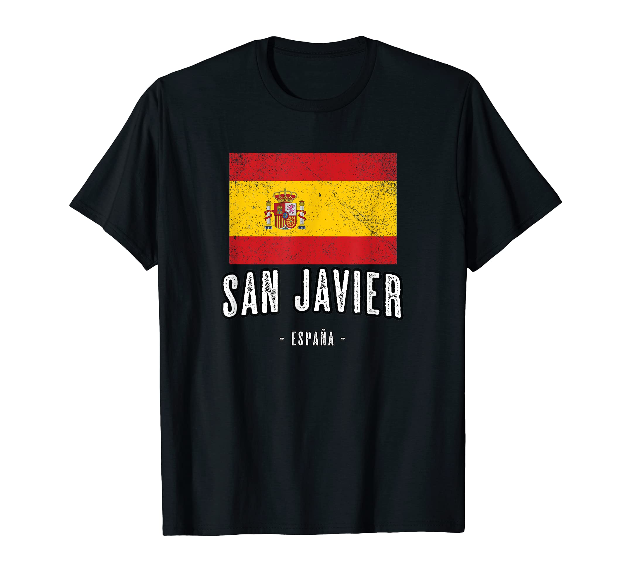San Javier Spain | ES Flag, City Top - Bandera Ropa - T-Shirt