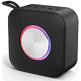 EDUPLINK Waterproof Portable Bluetooth Speaker with Party Light Switch Between Bluetooth Pairing and Aux-in Mode by Phone But