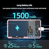 innioasis G1 80GB MP3 Player Bluetooth WiFi 4” Touch Screen Pink White view 7