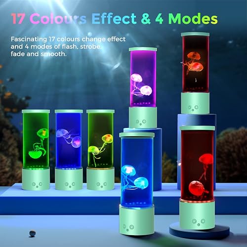 Pipihome Jellyfish Lamp, LED Jellyfish Night Light, Atmosphere Jelly Pipihome Jellyfish Lamp, LED Jellyfish Night Light, Atmosphere Jelly