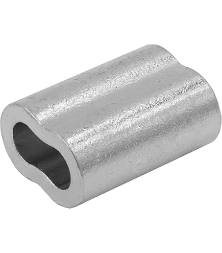 Manchons De Sertissage Boucle En Cuivre PATIKIL - 25 Pièces Pour Câble 2,5mm (3/32") - Pour Bateau, Remorquage, Laisse, Décoration