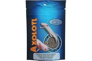 Invert Aquatics Soft Pellets for Axolotls - Moist Sinking Diet for Axolotl, Newts, Salamanders & Other Small Amphibians (1.5 oz (42.5g))