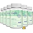 CoQ10 600mg Softgels | High Absorption CoQ10 Ubiquinol Supplement | Reduced Form Enhanced with Vitamin E & Omega 3 6 9 | Antioxidant Powerhouse for Heart Health | 360 Softgels