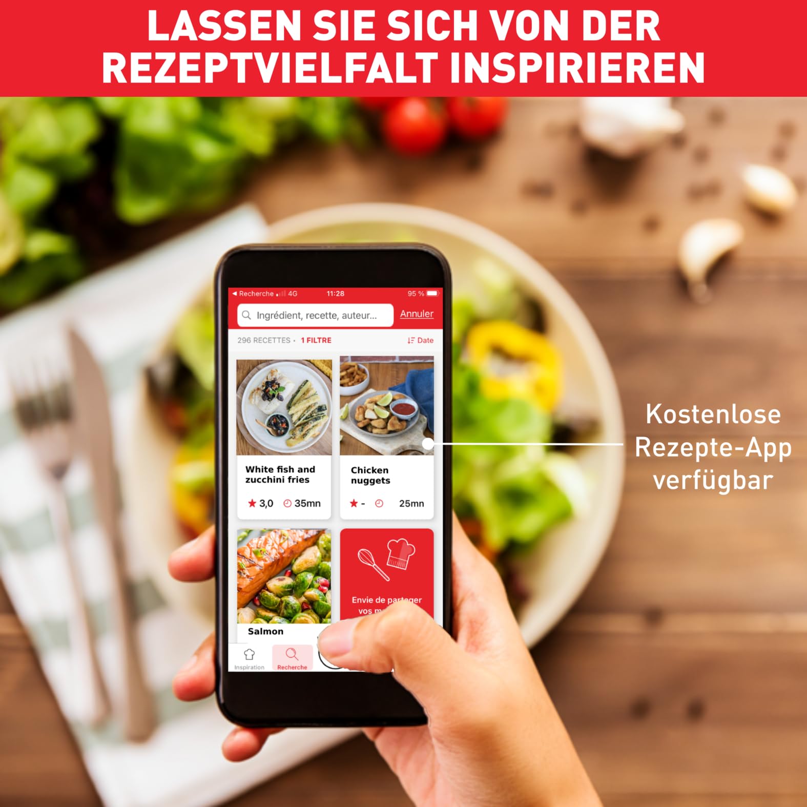 Tefal Easy Fry & Grill XXL Heißluftfritteuse 6,5 L – Airfryer mit Flexcook-Trennwand (XXL oder geteilt), 8 Programme, 80–220 °C, Druckguss-Grillplatte, fettarm frittieren, spülmaschinenfest EY8018 7