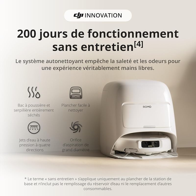 ROMO S Robot Aspirateur Laveur