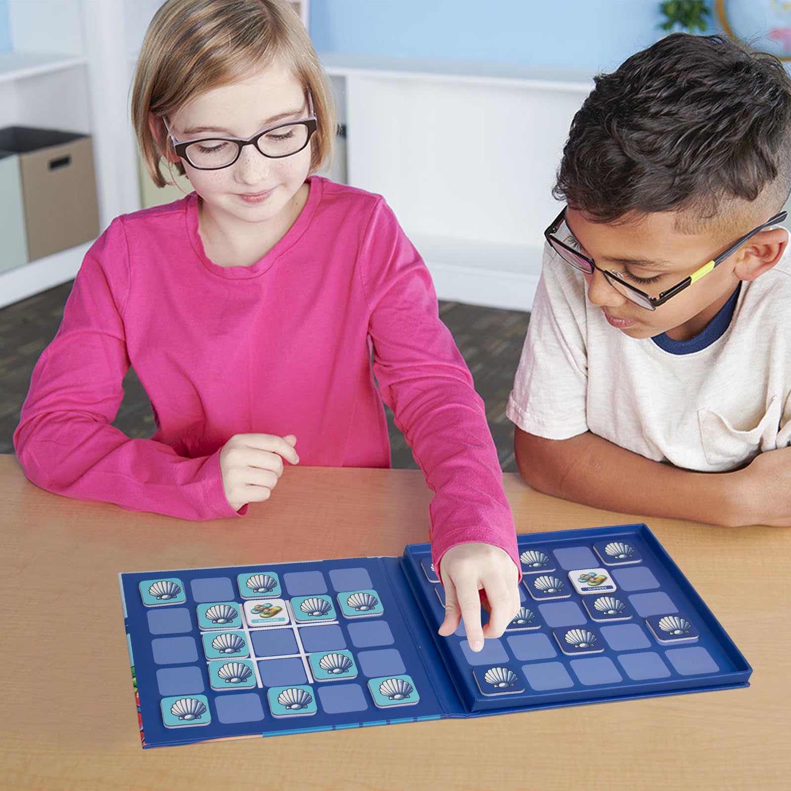 Travofun Magnetic Memory Matching Games for Toddlers Ages 3+, Travel Games for Kids, Fun Educational Toys for Beach Vacation & Road Trips.