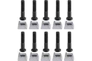 SYUNSXOON 10 Pack Trailer Wheel Rim Bolts & Clamps for Mobile Home, Durable Hardware Replacement Axle Trailer Wheel Bolts and Wedges