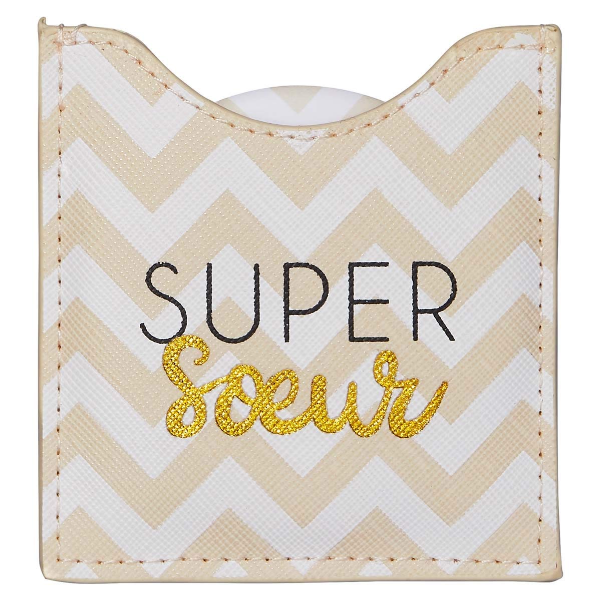 Draeger - Super Sister Mirror - Round Pocket Mirror to Take Anywhere, Any Occasion - Dimensions 8.5 cm x 8 cm