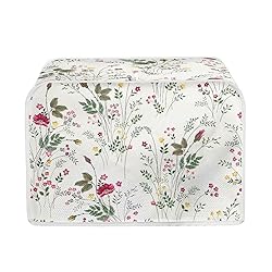 Doojoayie Simple Flower 4 Slice Toaster Cover Small