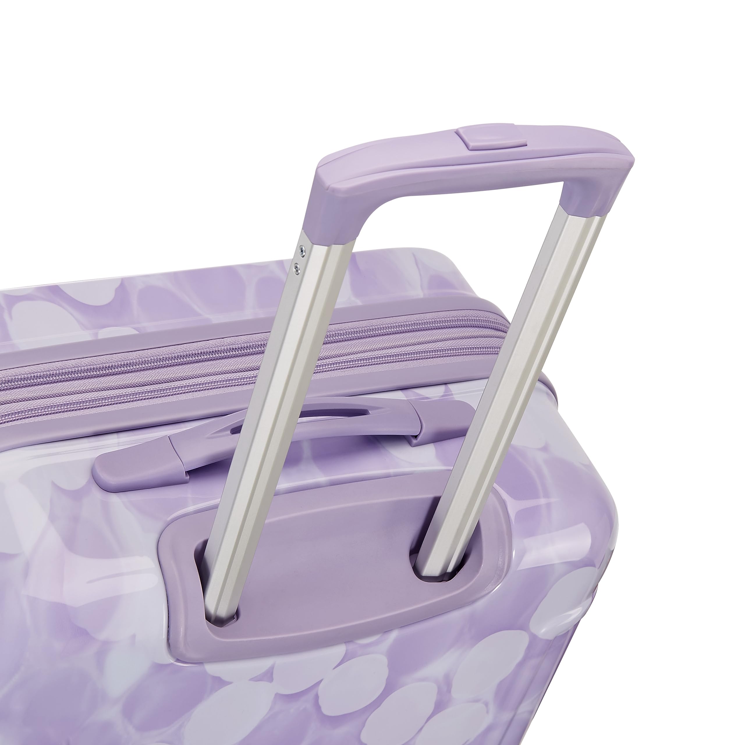 American Tourister Moonlight Hardside Expandable Luggage with Spinner Wheels, Lavender Maze, Carry-On 21-Inch